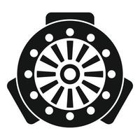 Clutch system icon simple vector. Car disk vector