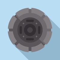 Repair kit icon flat vector. Clutch disk vector