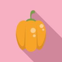 Paprika icon flat vector. Sweet vegetable vector