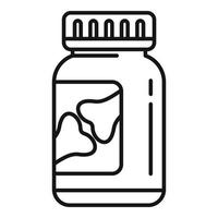 Joint pills icon outline vector. Pain disease vector