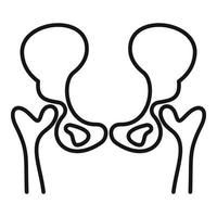 Arthritis icon outline vector. Joint disease vector