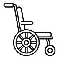 Arthritis wheelchair icon outline vector. Pain joint vector