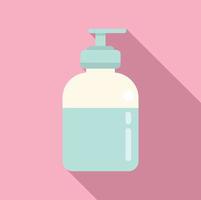 Soap dispenser icon flat vector. Coronavirus test vector