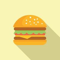hamburguesa enfermedad icono plano vector. dolor articulación vector