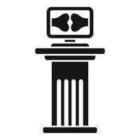 Knee xray image icon simple vector. Joint pain vector