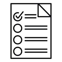 To do list icon outline vector. Social trust vector