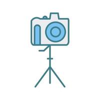 Unique Camera on Stand Vector Icon