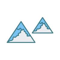 Unique Mountains Vector Icon