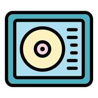 Mammography exam icon vector flat
