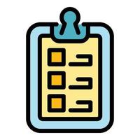 Clipboard work task icon vector flat