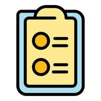 Task schedule point board icon vector flat