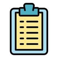 Task schedule work board icon vector flat