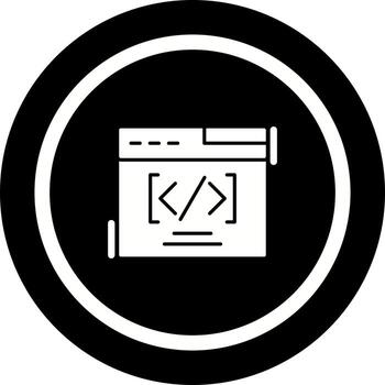 Web Coding Vector Icon