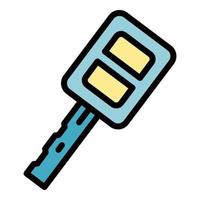 New car key icon vector flat