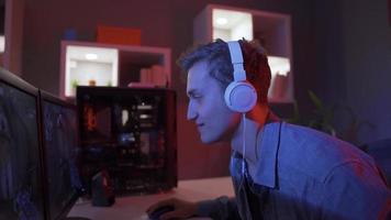 Young Gamer Headset Plays Virtual Online Video Game Using Wireless Stock  Photo by ©EvgeniyShkolenko 664461506