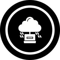 icono de vector de computación en la nube