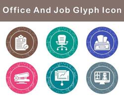 Work Office And Job Vector Icon Set