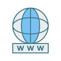 Unique World Wide Web Vector Icon