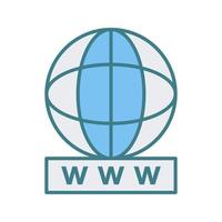 Unique World Wide Web Vector Icon