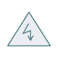 Unique Electricity Danger Vector Icon