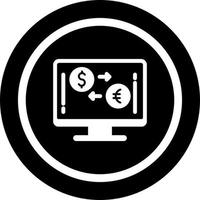 icono de vector de cambio de moneda