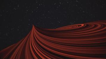 Retro sci fi background with a spiraling red planet and stars. This motion background is full HD and a seamless loop. video