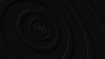 Trendy black neomorphism motion background animation with radiating concentric circles. This minimalist abstract background is a seamless loop. video