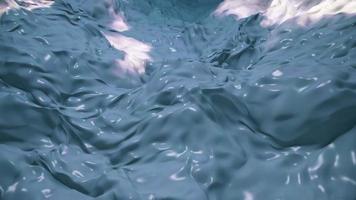 Abstract liquid sky motion background animation. Fast moving clouds flowing through a blue liquid sky. video