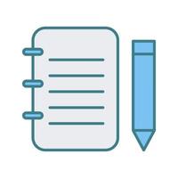 Unique Notepad Vector Icon