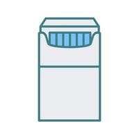 Unique Packet of Cigarettes Vector Icon