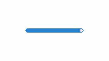 Animated status bar preloader. Indication. Waiting process. 4K video footage with alpha channel transparency. Website loader. Colorful loading progress icon animation for web UI design
