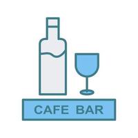 Unique Drinks Cafe Vector Icon