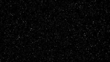 espaço fundo animação. branco partículas overlay. estrelas pano de fundo video