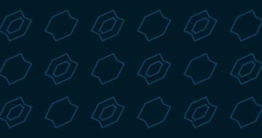 dunkel Blau abstrakt Hintergrund mit Platz geometrisch gestalten Muster video