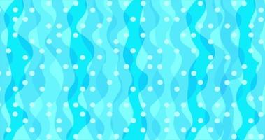 Blue Abstract Background with Wavy Lines and Dots. Pattern Backdrop. Water Marine Ornament video