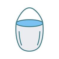 Unique Water Bucket Vector Icon