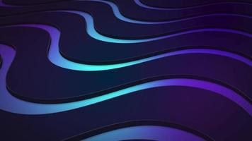 Blue and purple gradient abstract background. Wavy backdrop video
