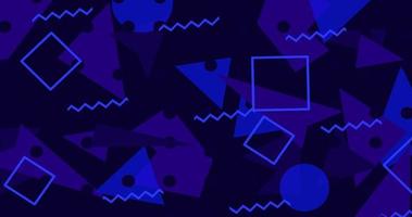 Purple blue geometric abstract background with shape pattern video