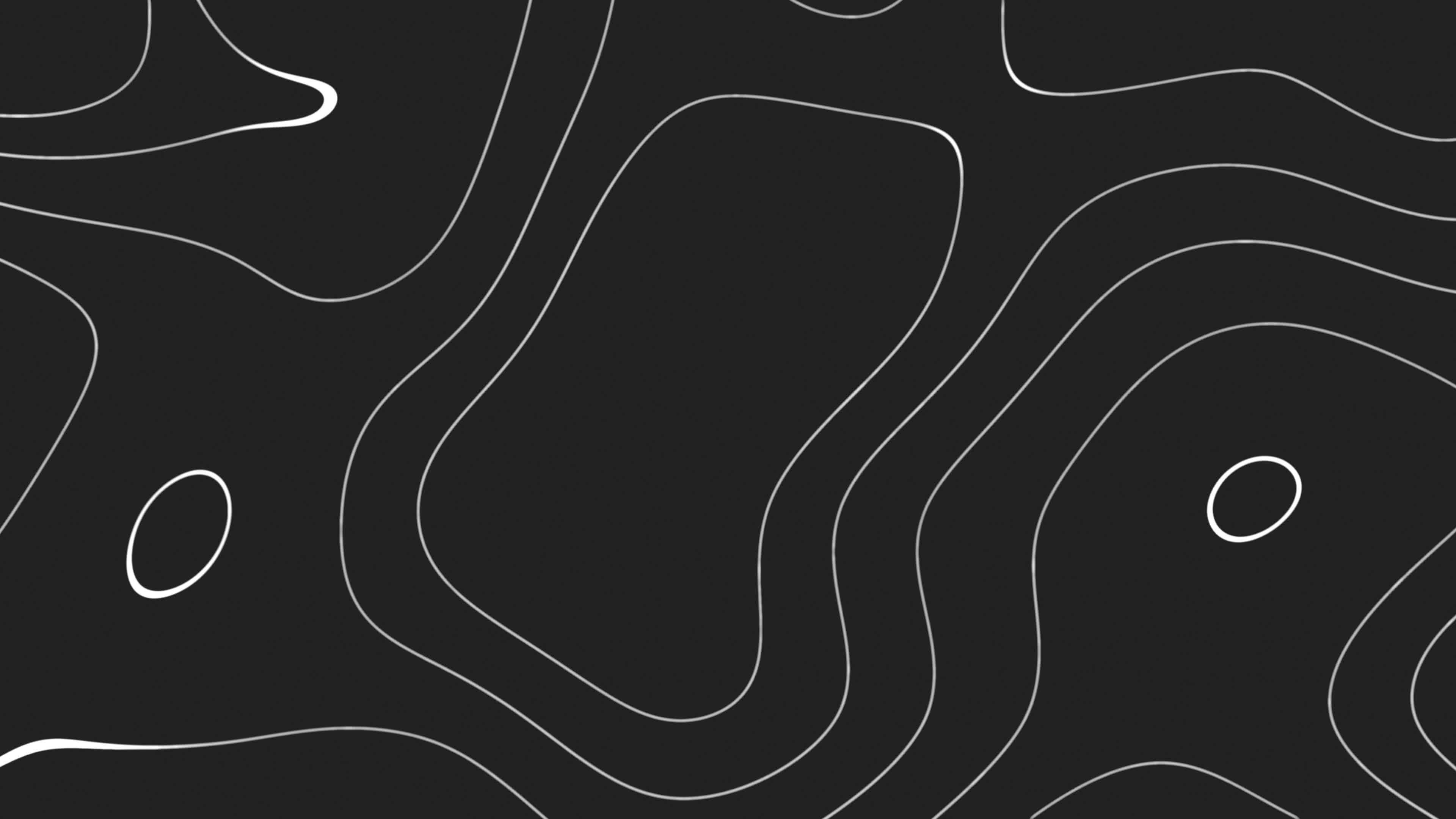 Abstract black background with wavy lines motion. Flat lay layout with