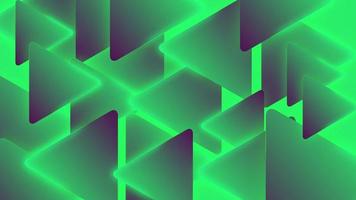 Green abstract geometric triangle shape background. Shape backdrop video