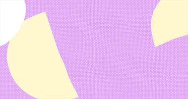 Pink Background with Yellow Shape Animation. Abstract Backdrop 4k. Graphic Layout Motion Design video