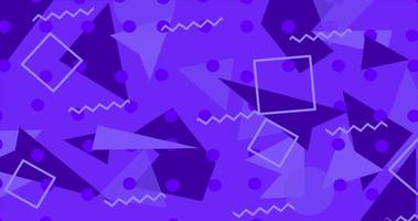 Purple geometric abstract background with shape pattern video