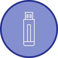 USB Drive Unique Vector Icon