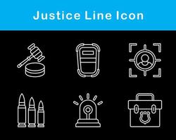 justicia vector icono conjunto