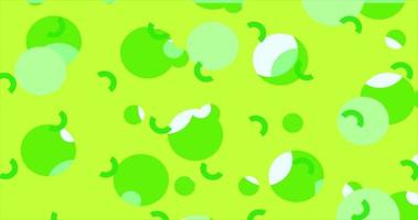 cyan vert abstrait Contexte avec géométrique modèle. graphique Jaune toile de fond video