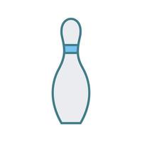 Unique Bowling Pin Vector Icon