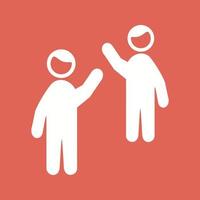 Waving to people Unique Vector Icon