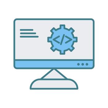 icono de vector de optimización de código único