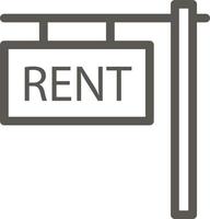 House, property, rent vector icon. Simple element illustration from UI concept. House, property, rent vector icon. Real estate concept vector illustration. on white background