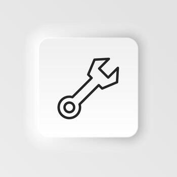 Options, preferences vector icon. Element of design tool for mobile concept and web apps vector. Thin neumorphic style vector icon for website design on neumorphism white background